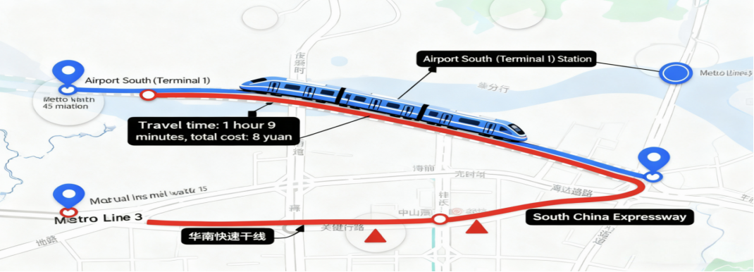 Metro route to Canton Fair